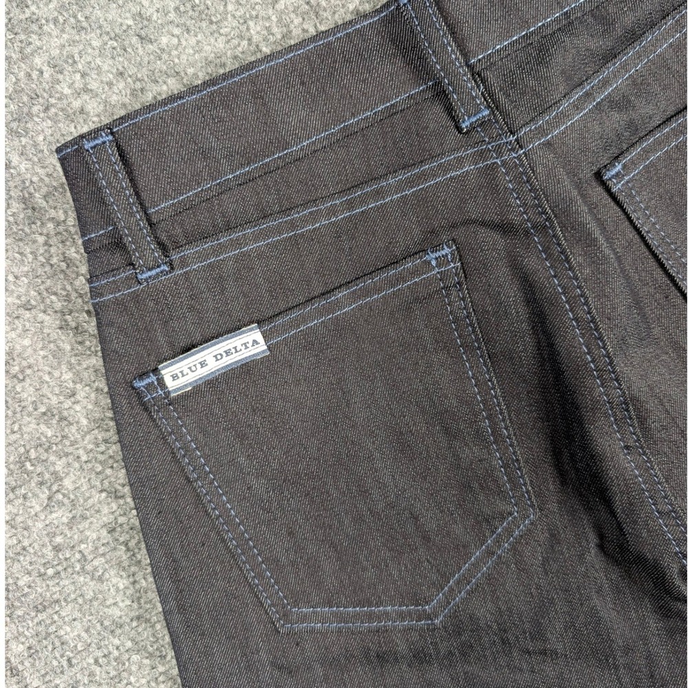 Blue Delta Jeans Womens 28 Dark Wash Custom Straight Leg Denim High Rise